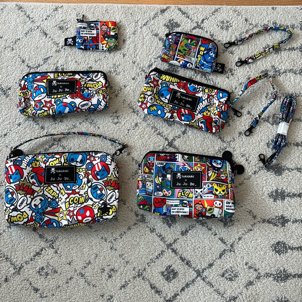 Ju-ju-be x tokidoki Super Toki/Sweet Victory Be Set, Be Quick and Coin Purse